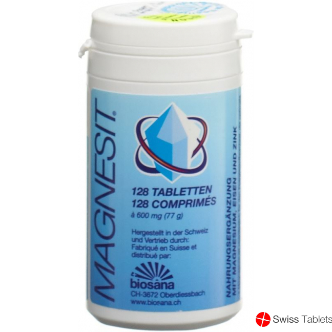 Magnesit Mineralsalz Tabletten Konzentriert Dose 128 Stück buy online