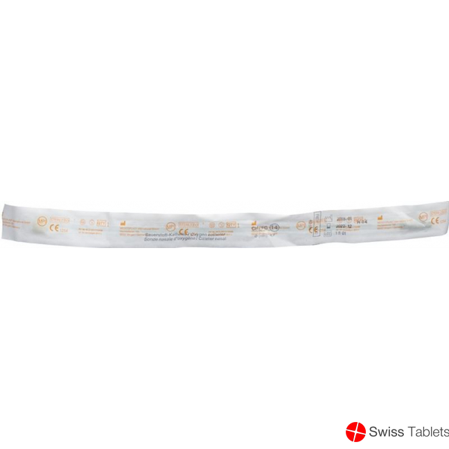 Qualimed O2 Sonden 40cm Ch14 M.kompr St buy online