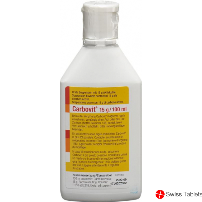 Carbovit Suspension 15g/100ml Oral 100ml buy online