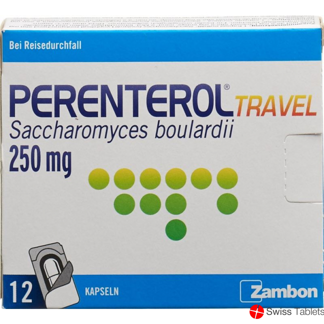 Perenterol Travel Kapseln 250mg Blister 12 Stück buy online