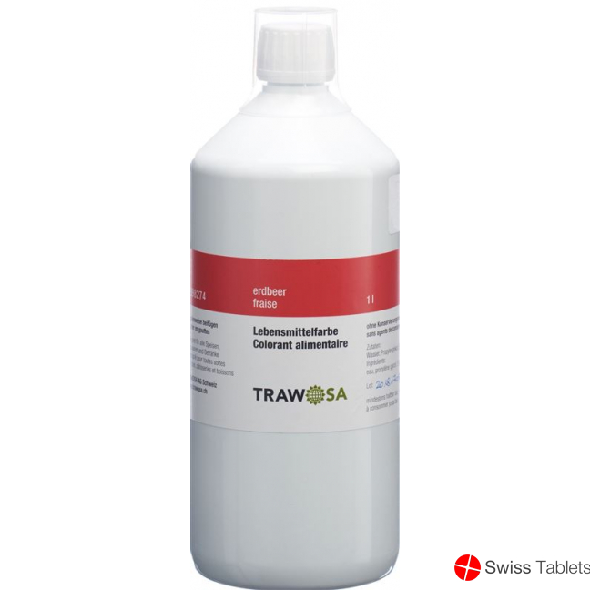 Trawosa Lebensmittelfarbstoff Erdbeer Flasche 1L buy online