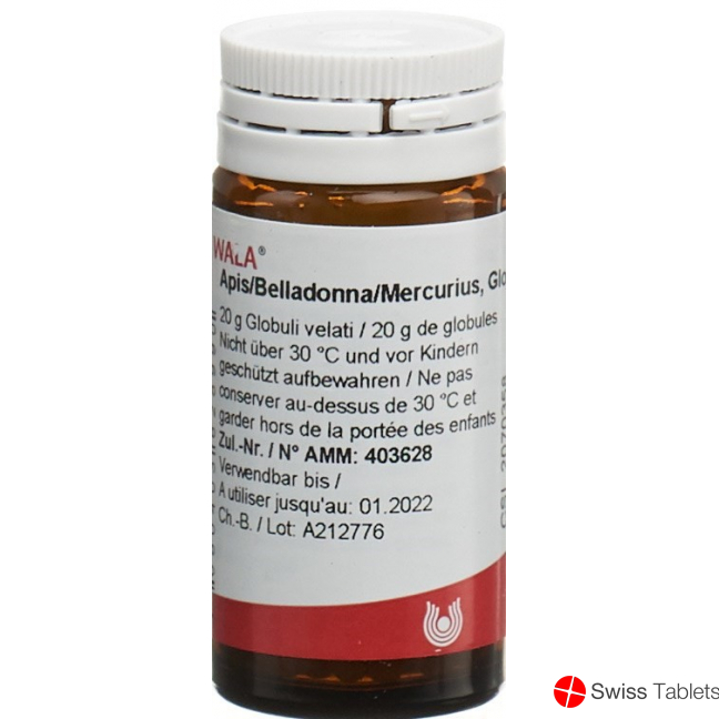 Wala Apis/belladonna/mercurius Globuli 20g buy online