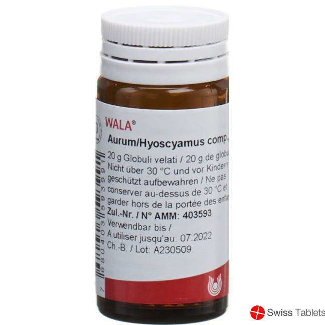 Wala Aurum/hyoscyamus Comp Globuli 20g buy online Wala Aurum/hyoscyamus Comp Globuli 20g buy online