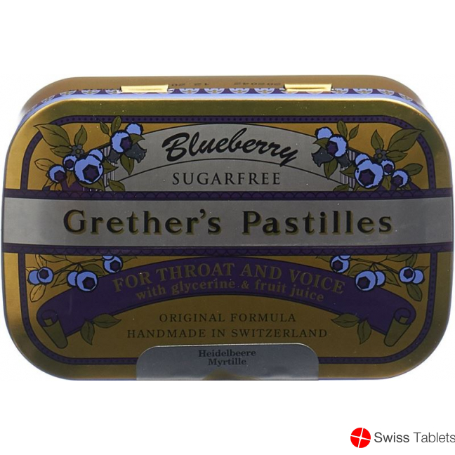 Grether’s Pastilles Blueberry Zuckerfrei Dose 110g buy online