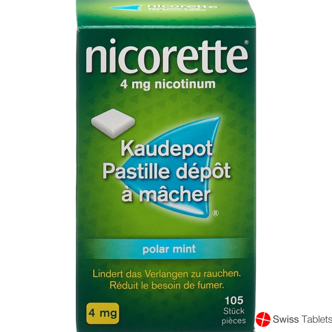 Nicorette Polar Mint Kaudepots 4mg 105 Stück buy online