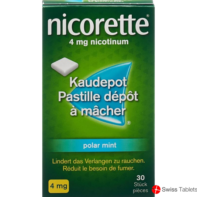 Nicorette Polar Mint Kaudepots 4mg 30 Stück buy online