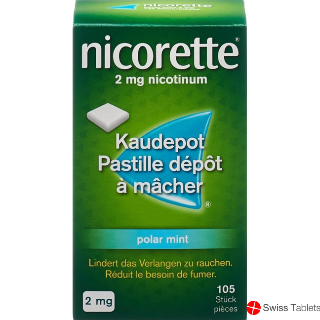 Nicorette Polar Mint Kaudepots 2mg 105 Stück buy online