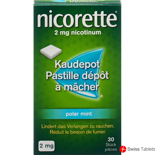 Nicorette Polar Mint Kaudepots 2mg 30 Stück buy online