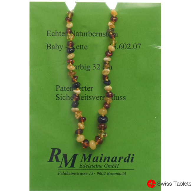 Mainardi Amber baby chain colored 32cm safety clasp buy online