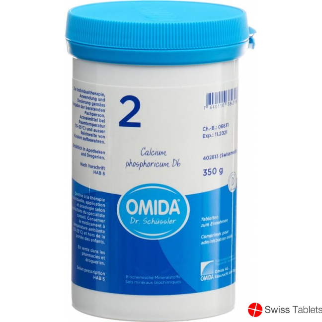 Omida Schüssler No2 Calc Phos Tabletten D 6 350g buy online