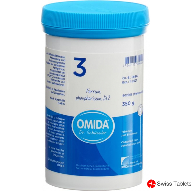 Omida Schüssler No3 Ferr Phos Tabletten D 12 350g buy online