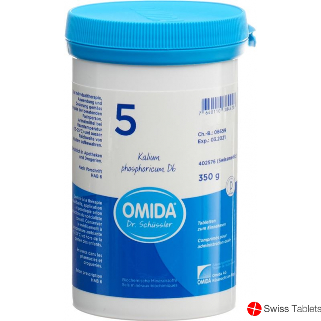 Omida Schüssler No5 Kal Phos Tabletten D 6 350g buy online