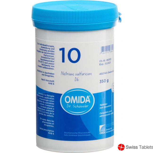 Omida Schüssler No10 Nat Sulf Tabletten D 6 350g buy online