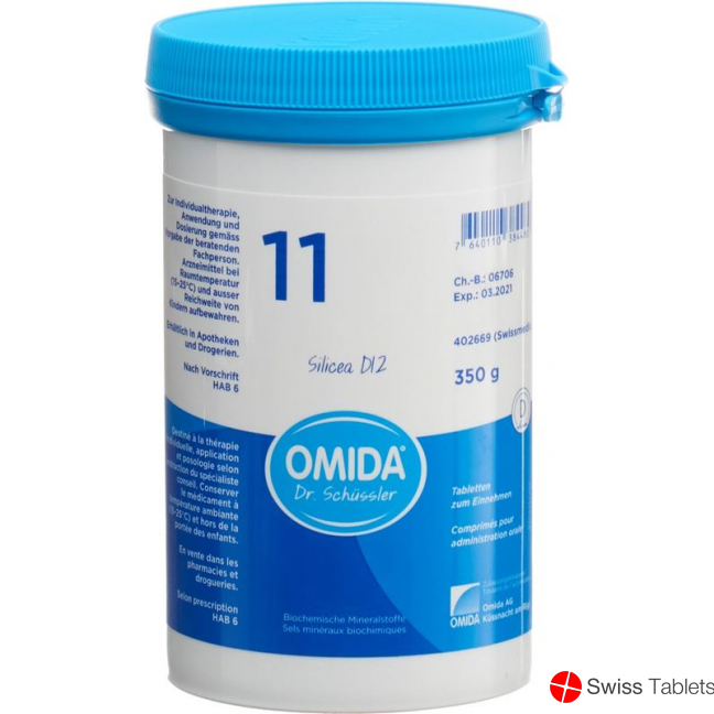 Omida Schüssler No11 Silicea Tabletten D 12 350g buy online
