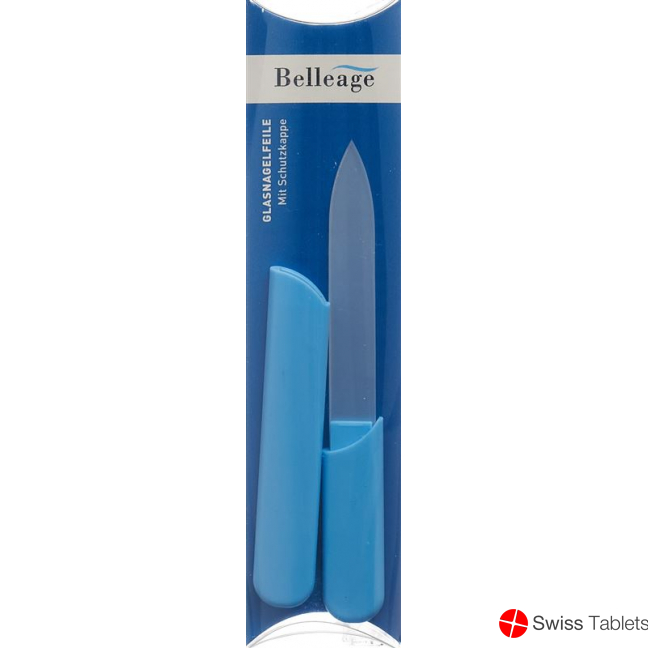 Belleage glass nail file small with protective cap buy online