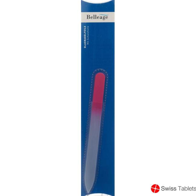 Belleage glass nail file with protective cover buy online