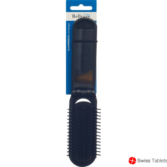 Belleage folding brush with mirror buy online