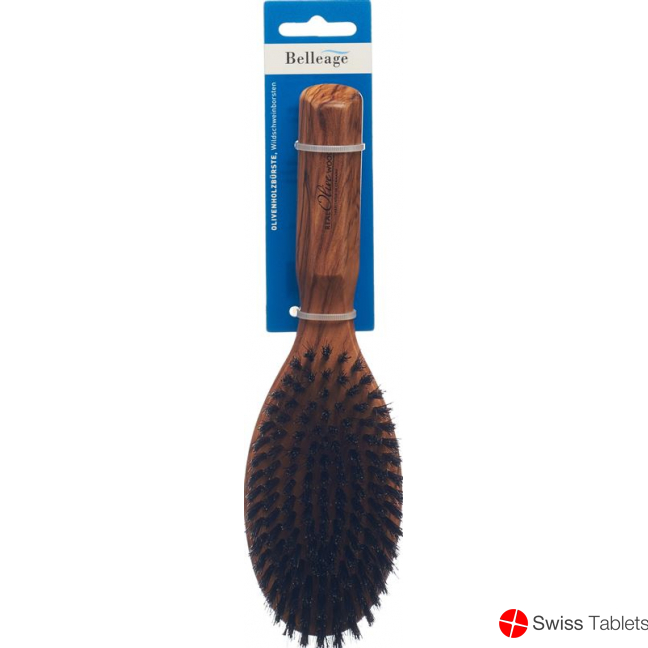 Belleage Olive Wood Brush Oval buy online