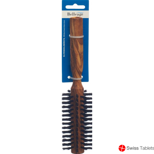 Belleage Round Olive Wood Brush buy online