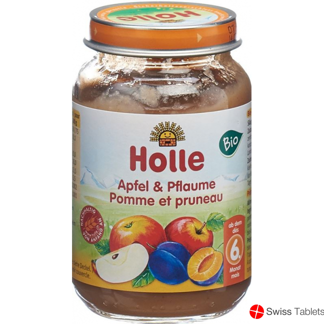 Holle Apple & Plum from the 6th month Organic 190g buy online