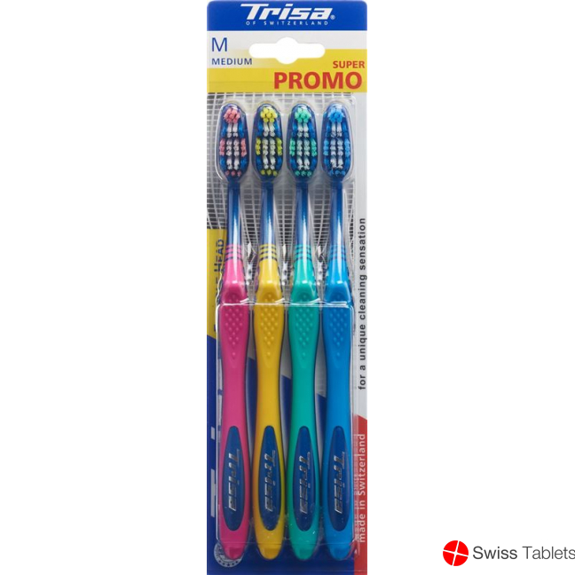 Trisa Flexible Head Toothbrush Quattro Medium buy online