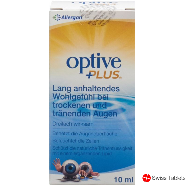 Optive Plus Augentropfen Dreifache Wirkung 10ml buy online