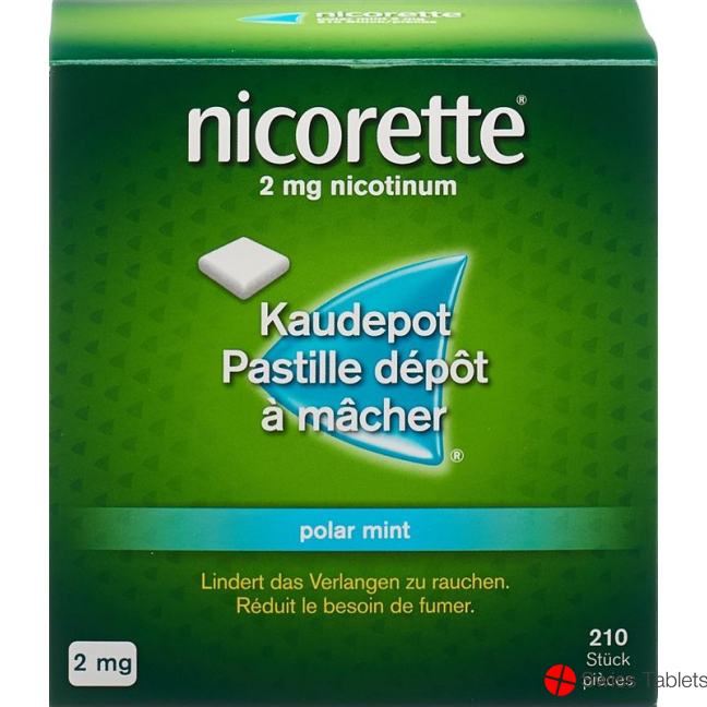 Nicorette Polar Mint Kaudepots 2mg 210 Stück buy online