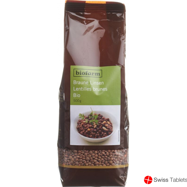 Biofarm Braune Linsen Bio 500g buy online