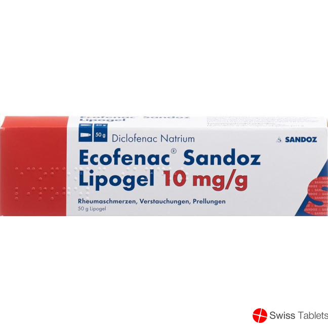 Ecofenac Sandoz Lipogel 1% 50g buy online