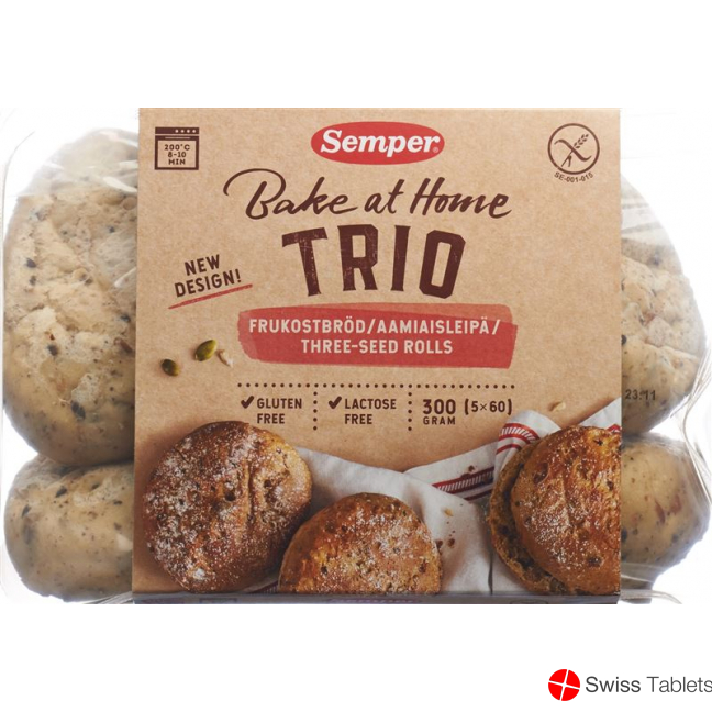 Semper 3-korn Frühstücksbrot Glutenfrei 300g buy online