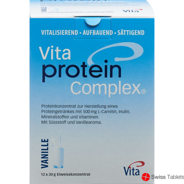Vita Protein Complex Pulver Vanille 12 Beutel 30g buy online