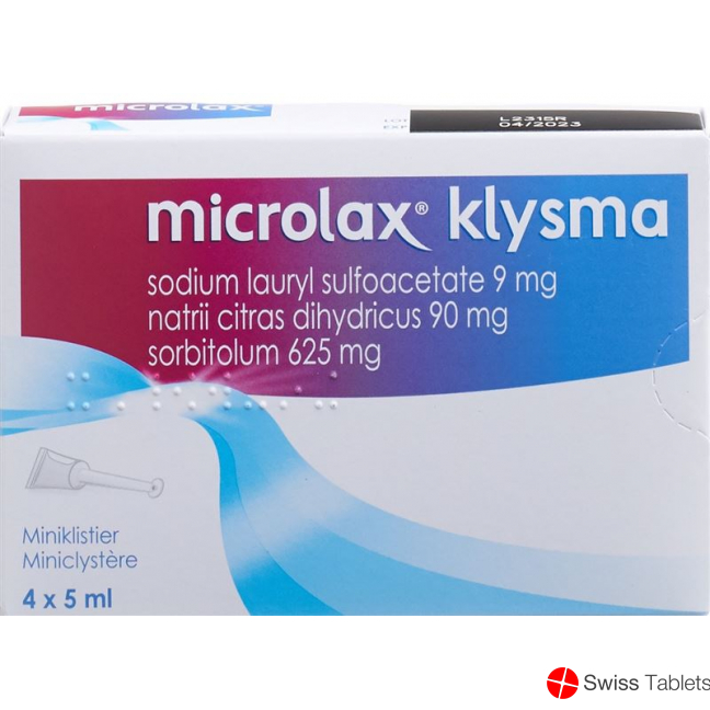 Microlax Klistier 4 5ml buy online Microlax Klistier 4 5ml buy online