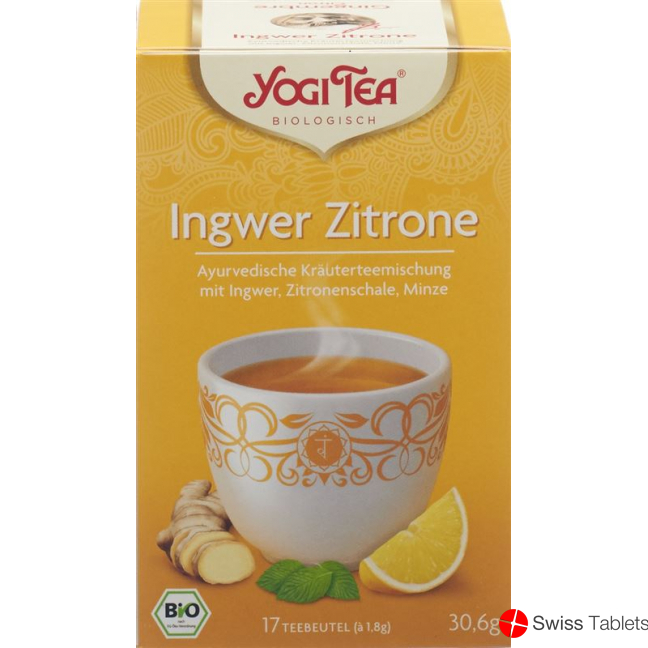 Yogi Tee Ingwer Zitronen Beutel 17 Stück buy online