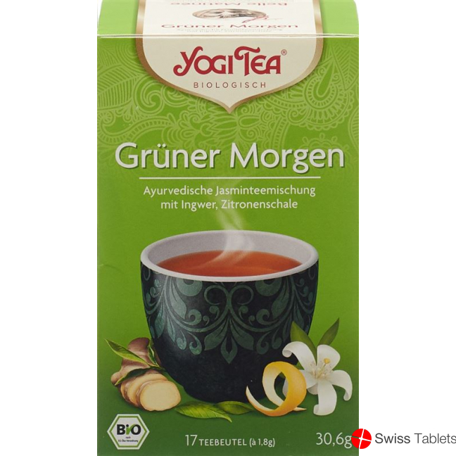 Yogi Green Tea Grüner Morgen Beutel 17 Stück buy online