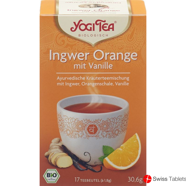 Yogi Tee Ingwer Orange Vanille Beutel 17 Stück buy online