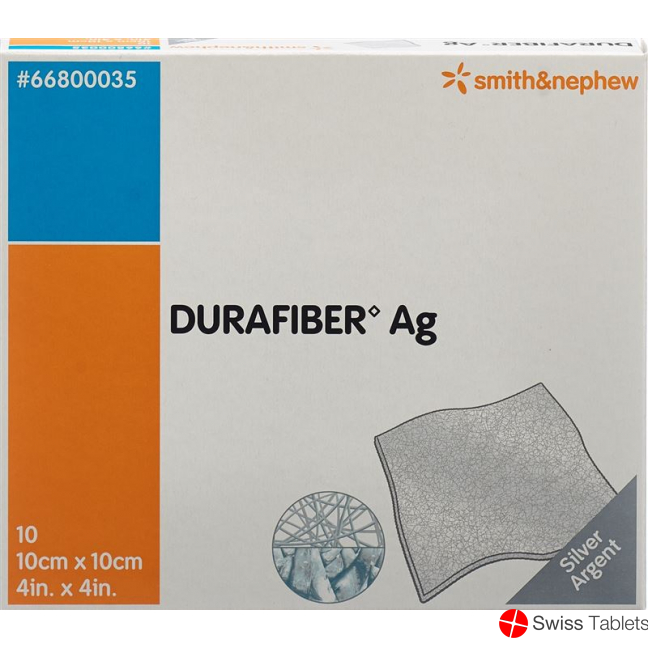 Durafiber Ag Wundauflage 10x10cm Steril 10 Stück buy online