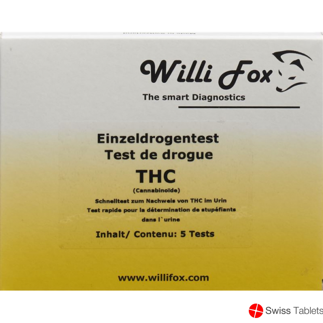 Willi Fox drug test THC single urine 5 pcs