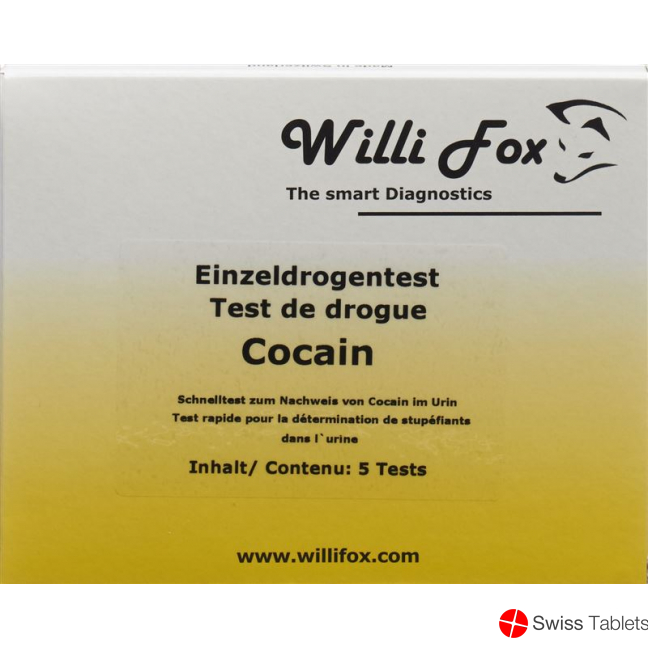 Willi Fox drug test cocaine individual urine 5 pcs