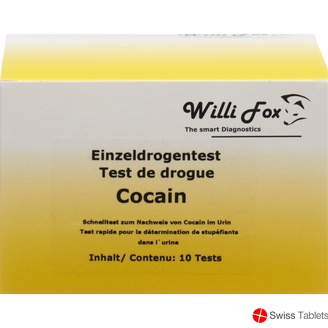 Willi Fox drug test cocaine individual urine 10 pcs