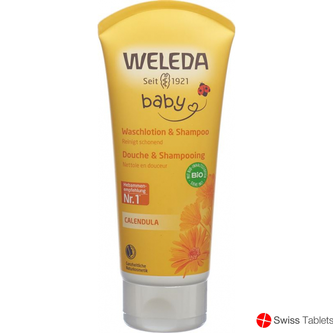 Weleda Baby Calendula Waschlotion & Shampoo 200ml buy online