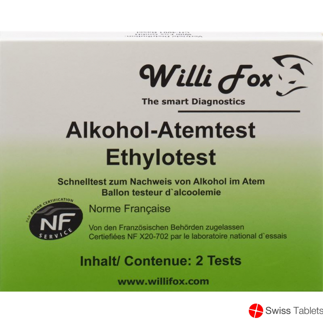 Willi Fox Alkoholtester 2 Stück buy online