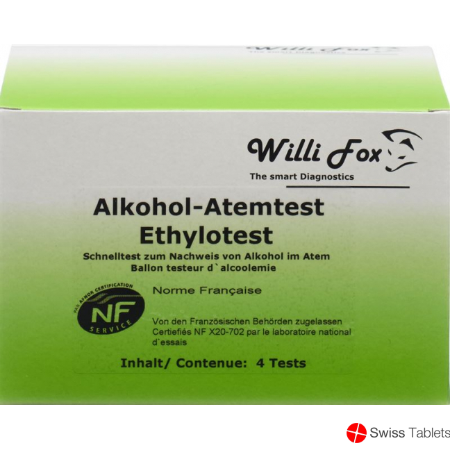 Willi Fox Alkoholtester 4 Stück buy online