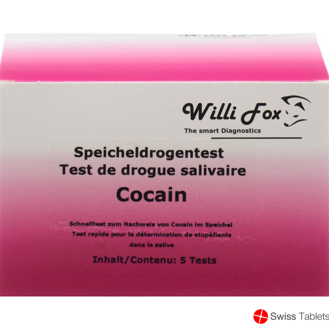 Willi Fox cocaine drug test saliva 5 pcs