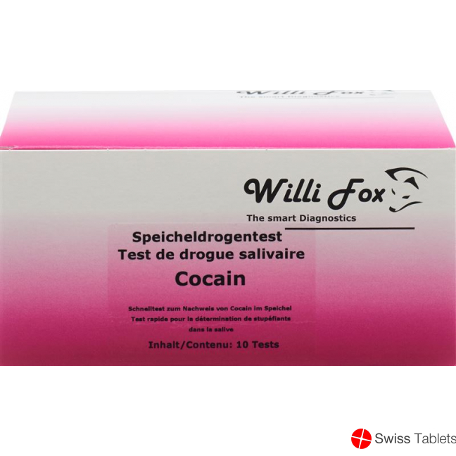 Willi Fox cocaine drug test saliva 10 pcs