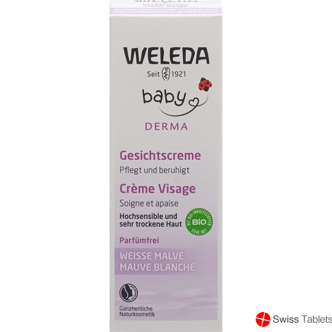Weleda Baby Derma Weisse Malve Gesichtscreme 50ml buy online