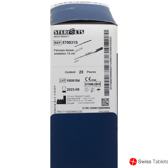 Aichele 1x Steril Pinzette Anat 13cm Gerade 25 X buy online