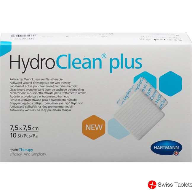Hydroclean Plus Wundkissen 7.5x7.5cm 10 Stück buy online