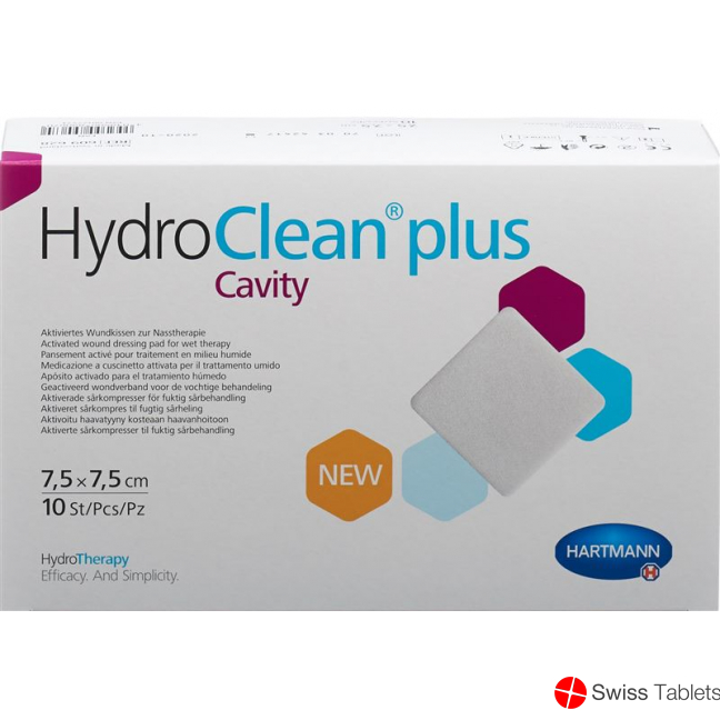 Hydroclean Plus Wundkissen 7.5x7.5cm Cavity 10 Stück buy online