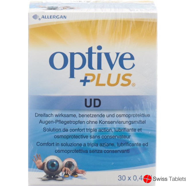 Optive Plus UD eye care drops 30 Monodos 0.4 ml