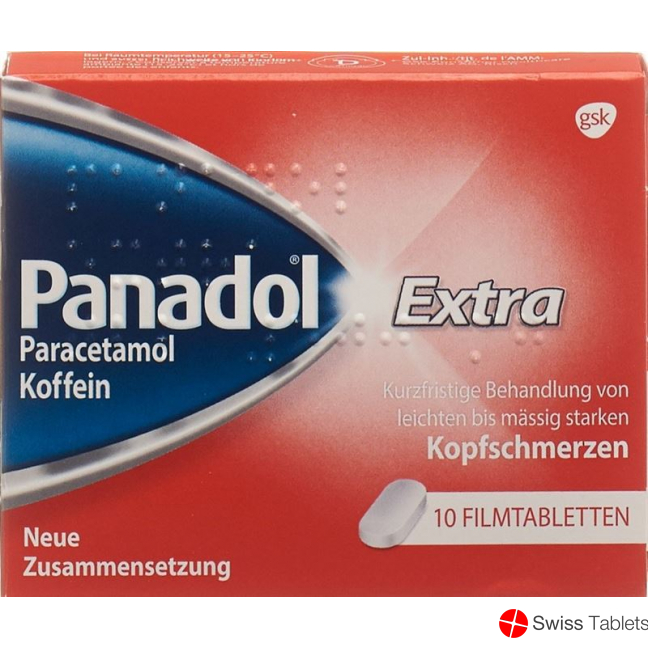 Paracetamol Extra Filmtabl 500 mg of 10 pcs